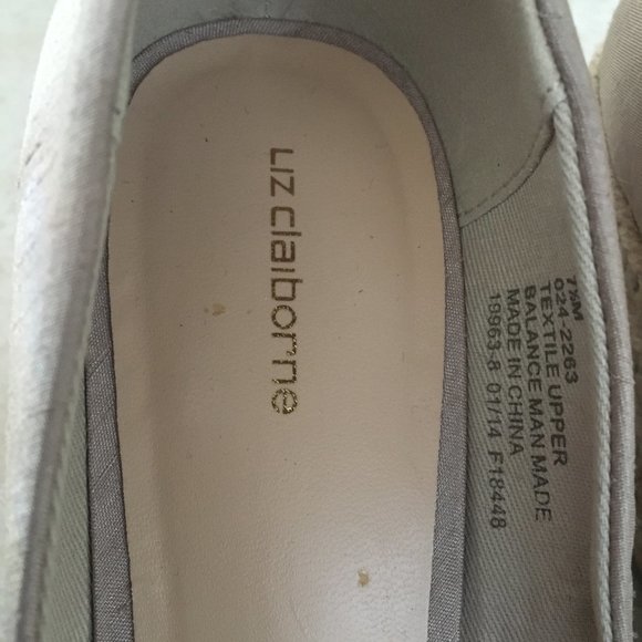 Liz Claiborne Espadrilles Size 7.5 - Picture 3 of 8